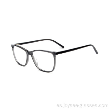 Marcos de gafas ópticas de acetato delgada de llanta de alta calidad más popular